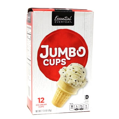 Cono P/Helado Jumbo 12S 2.75 OZ