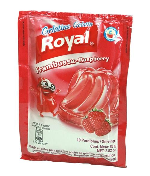 Gelatina Sabor Frambuesa 80 Grs