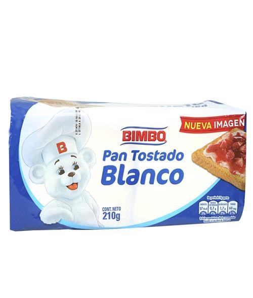 Pan Tostado Bolsa 210 Grs