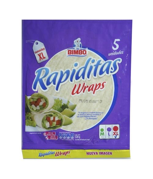 Tortillas Rapiditas Wraps 320 Grs