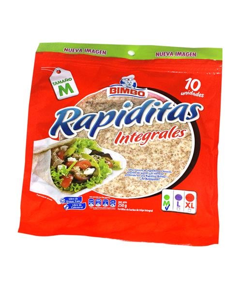 Tortillas Integrales Harina 10S 250