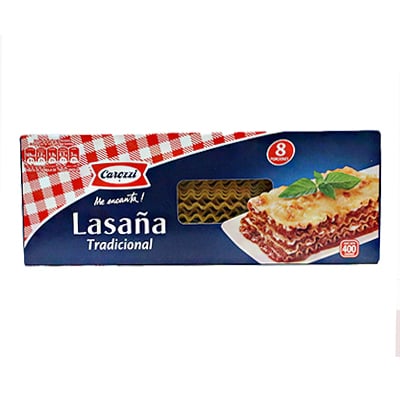 Pasta Lasagna Tradicional 400 Grs