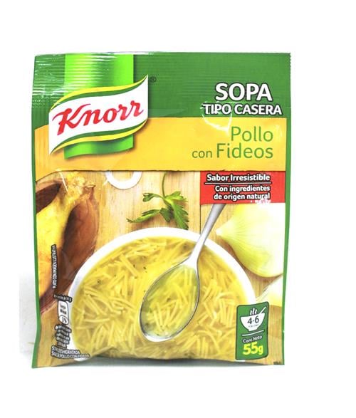 Sopa de Pollo C/Fideos 55 GR