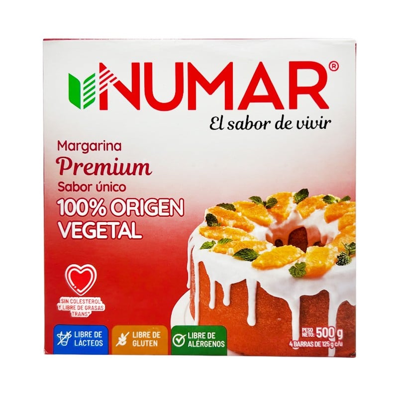 Margarina Premium Taste Barra 125 GR - Numar (Caja)