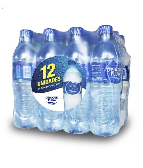 Agua Purificada 600 ML Pk 12S