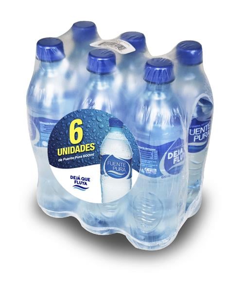 Agua Purificada 600 ML T/P 6PK