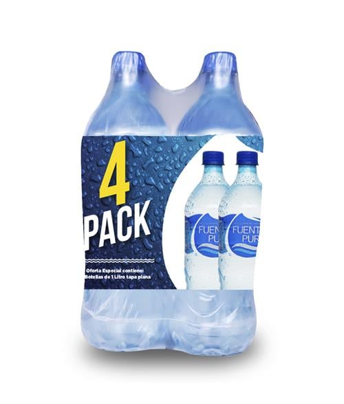Agua Purificada 1 LT Pk 4 S
