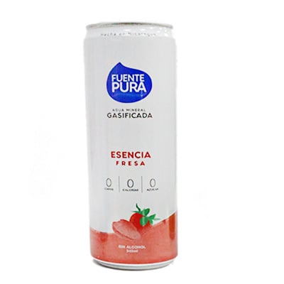Agua Mineral Gasif Fresa 340 ML 6PK