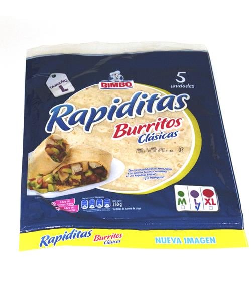 Tortilla de Harina 5S 250 Grs