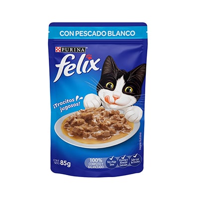 Alimento P/Gato Pescado E/Salsa 85 GR