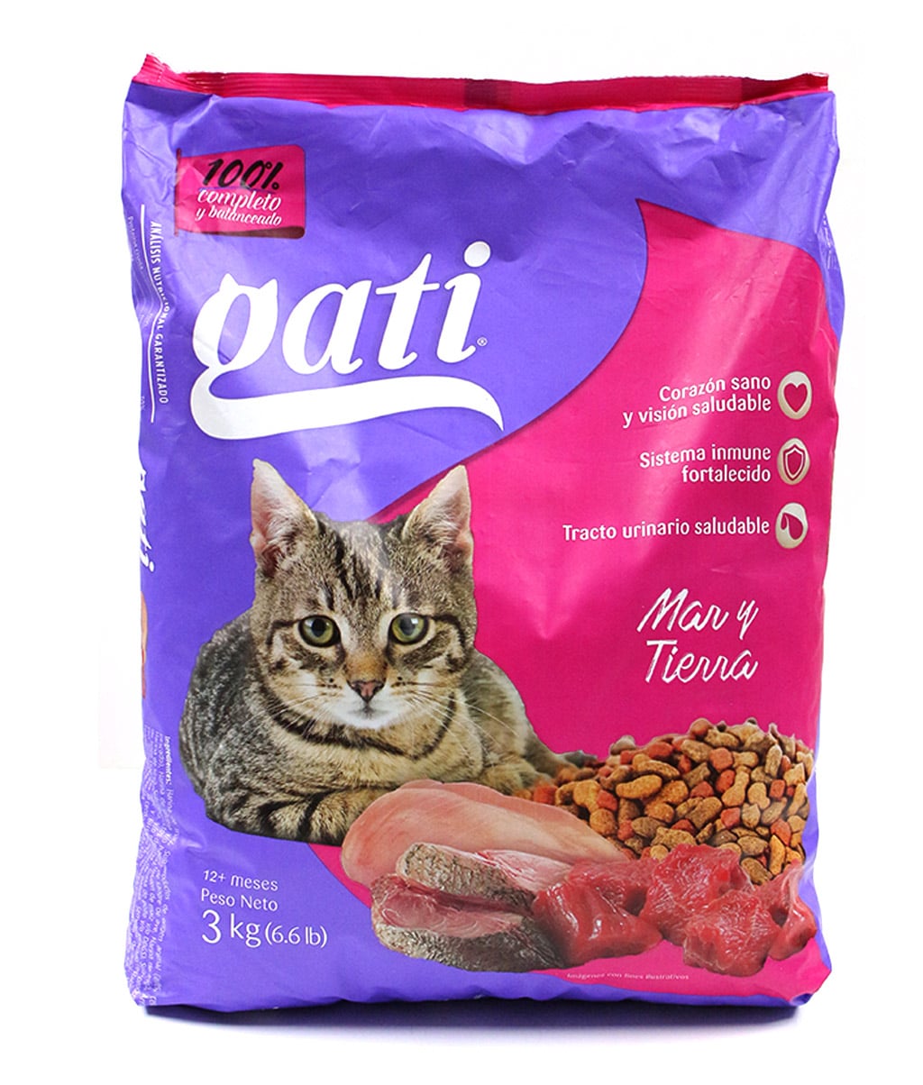 Alimento P/Gato Mar-Tierra 3 KG