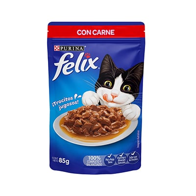 Alimento P/Gato Sabor Carne 85 GR