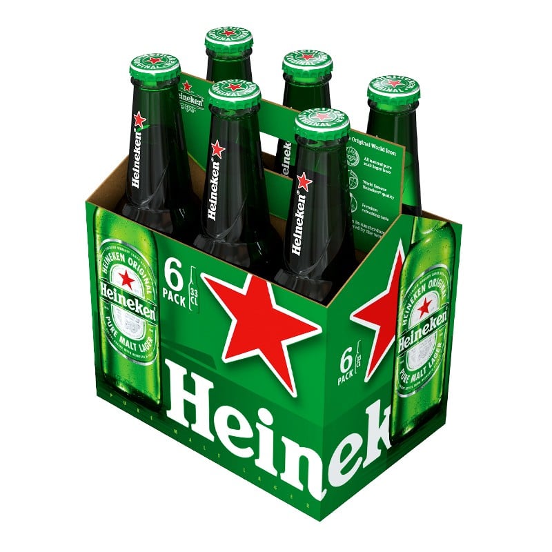 Cerveza Botella 355 ML - Heineken (Caja)