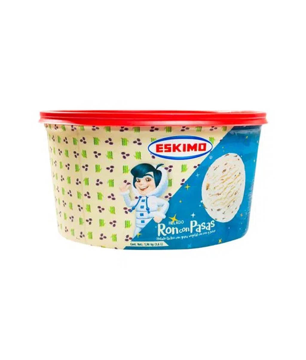 Sorbete de Ron con Pasas 8 OZ