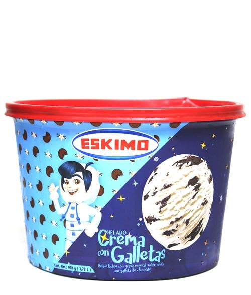 Sorbete de Crema con Galleta 1/2