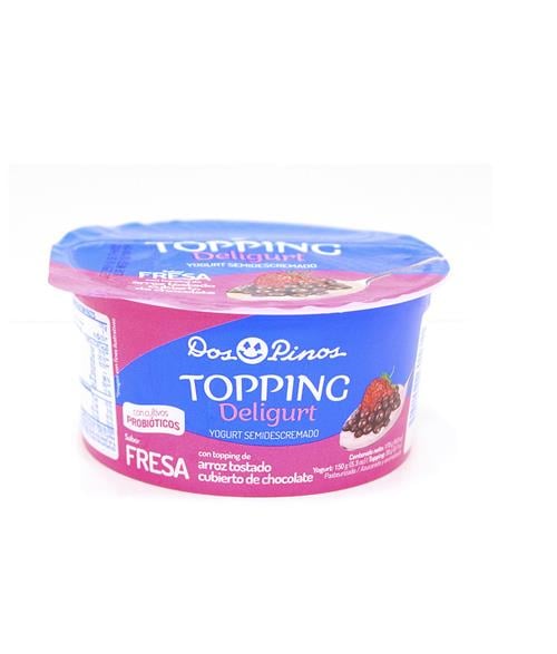 Yogurt de Fresa Topping Chocolate 150