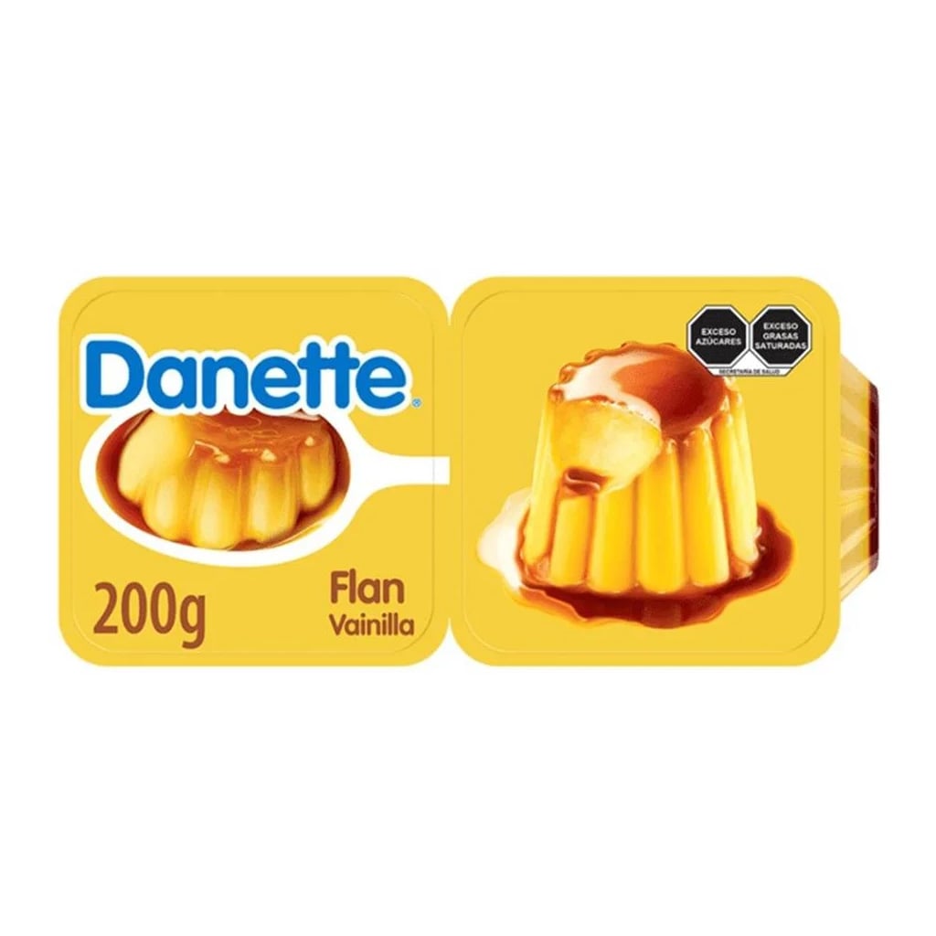 Flan Danette Vainilla 200 GR Pk 2 S