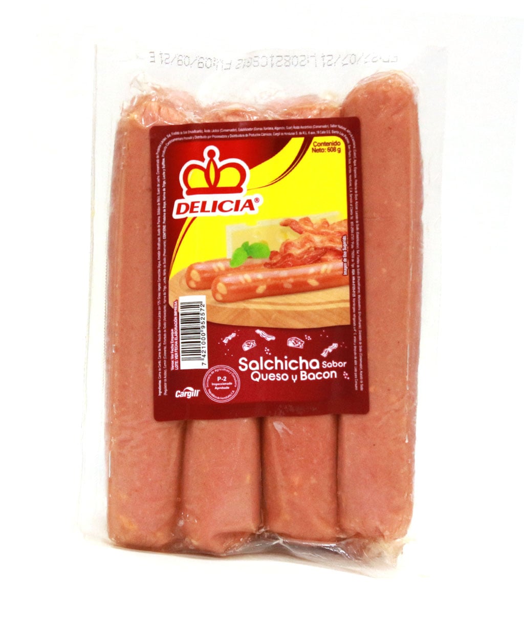 Salchicha Sab Queso-Bacon 608 GR