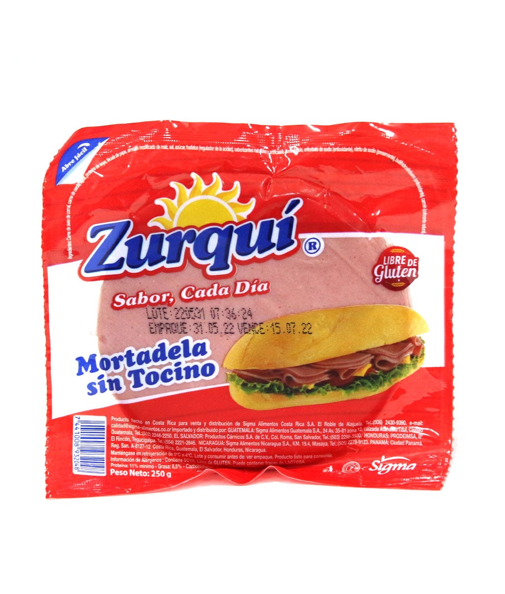 Mortadela S/Tocino 250 GR