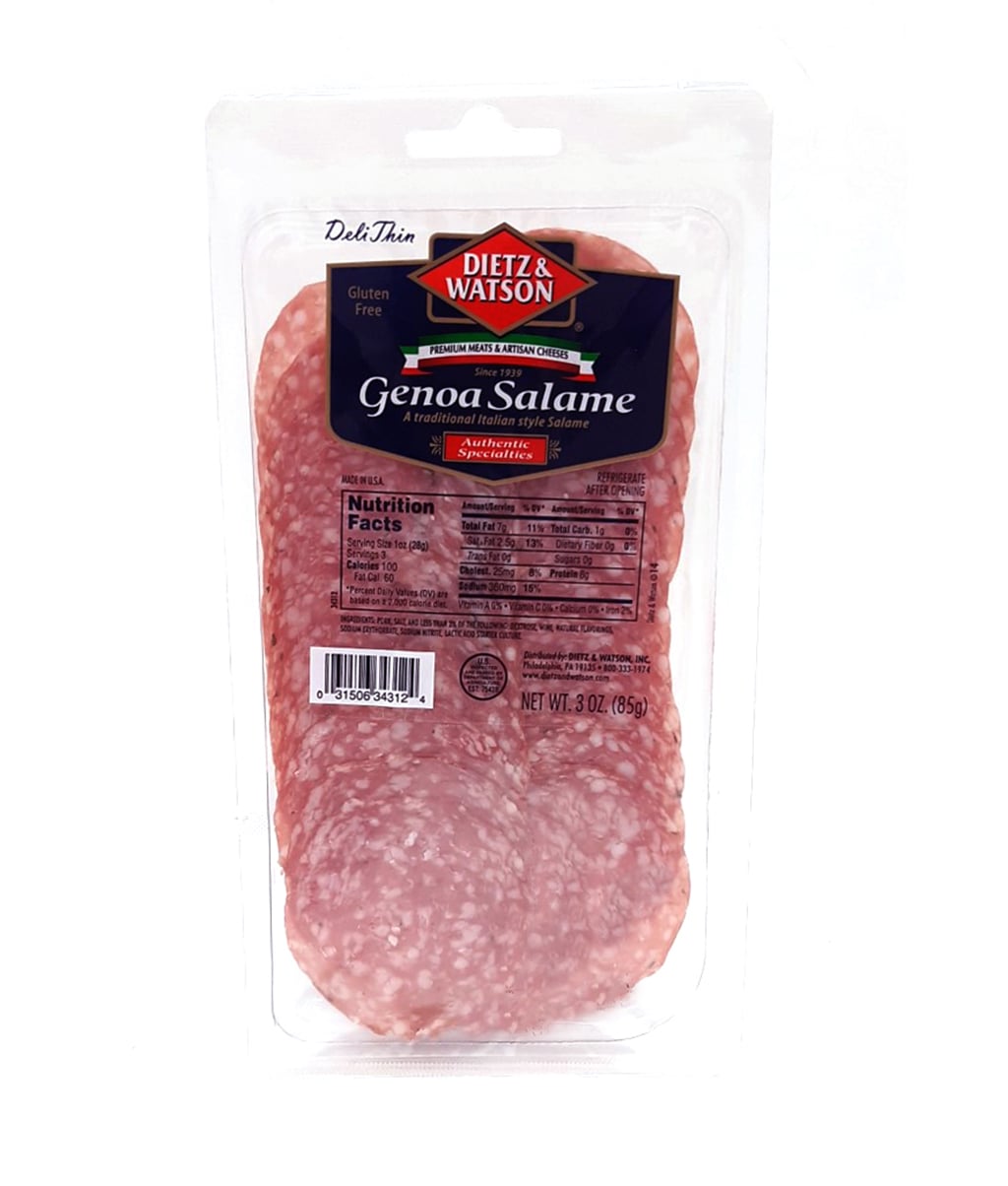 Salami Genoa en Rodajas 3 OZ