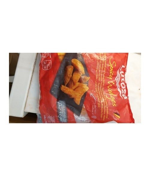 Papa P/Freir Spicy Wedge Skin 750 GR