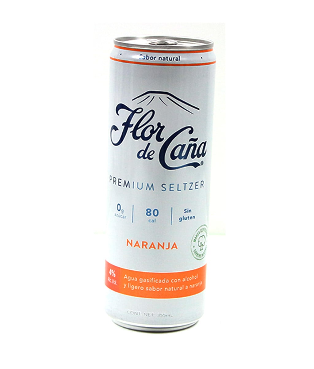 Bebida Premium Seltzer Naranja 355 ML