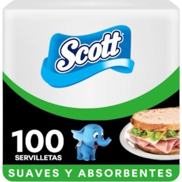 Servilleta Disp Blanca 100S