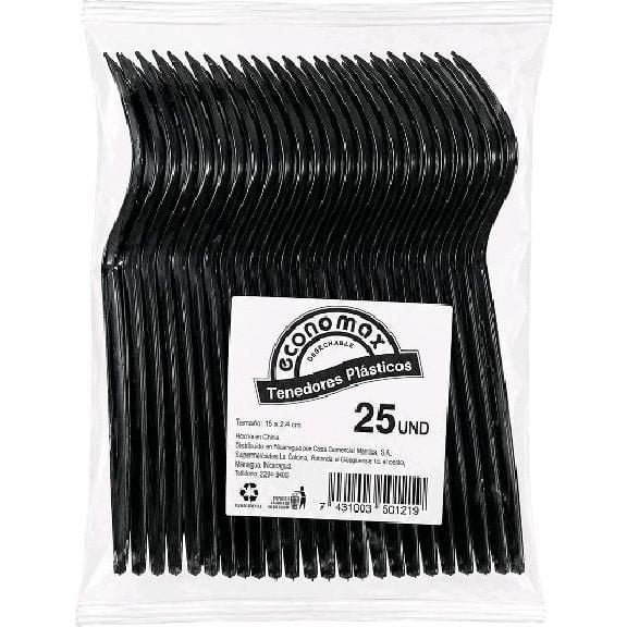 Tenedor Plast 16.4X16CM 25S