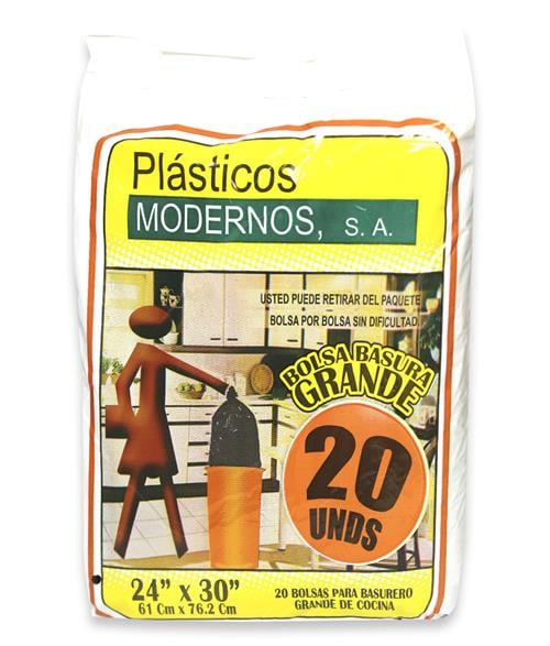 Bolsa P/Basura Gde 20S 24X30