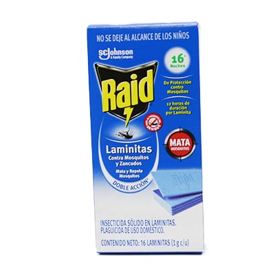 Insecticida Solido Laminas Rep 16UND