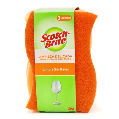 Esponja Doble Uso Cero Rayas 3PK 7523