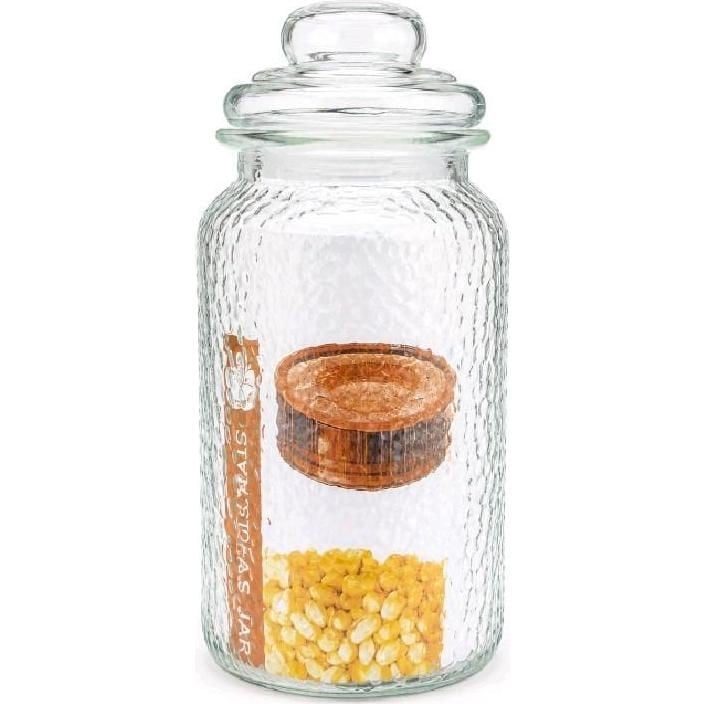 Frasco de Vidrio con Tapa