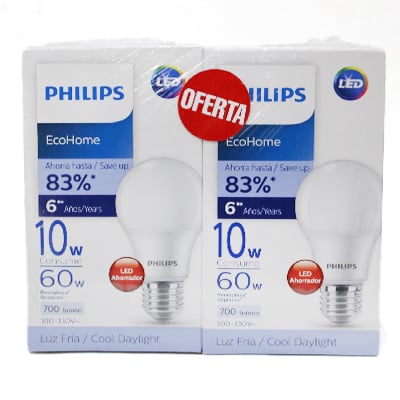 Ahorrador Led Ecohome 10W 2PK 7748
