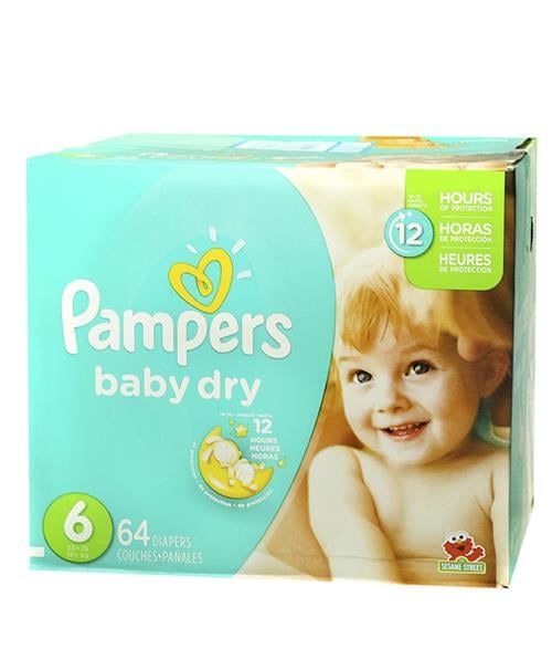 Panal Baby Dry Caja S6 Sup 64S - Pampers
