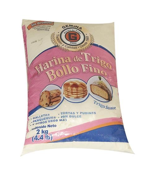 Harina de Trigo Bollo Fino 4.4 Lbs - Gemina