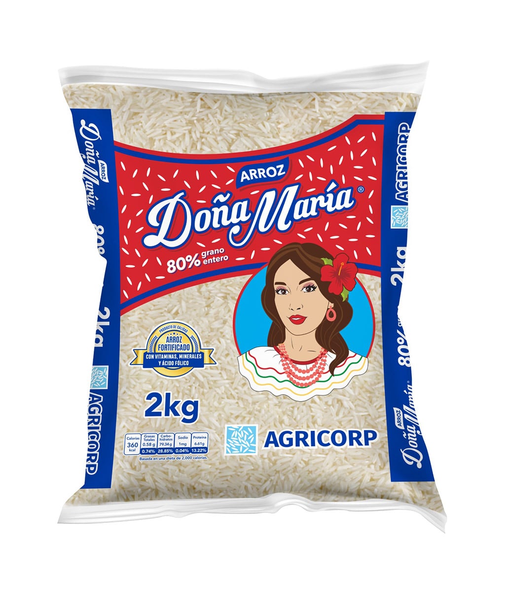 Arroz Nacional 80/20 Bolsa 2 Kls - Doña Maria