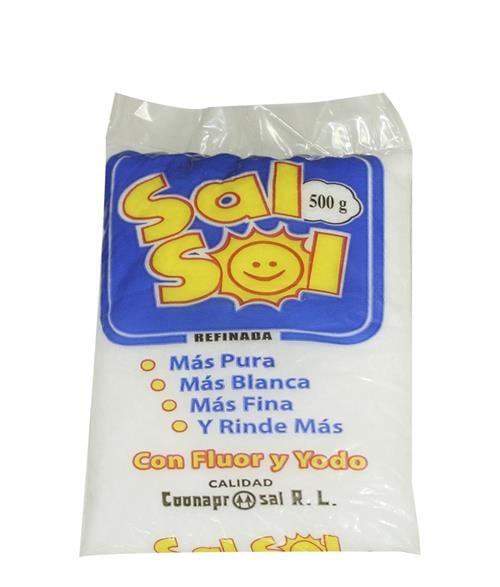 Sal Refinada Bolsa 500 Grs - Sol