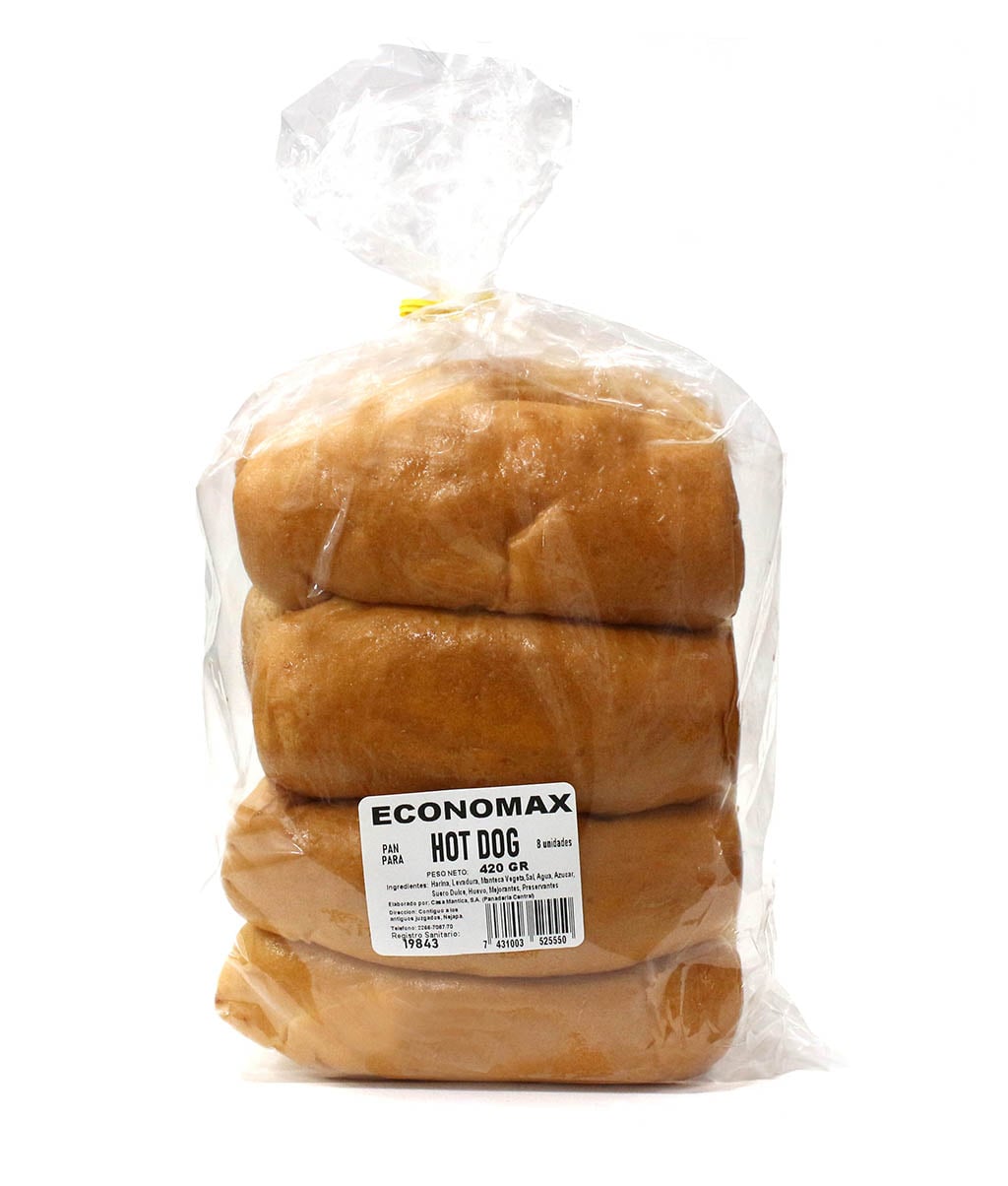 Pan para Hot.dog 8 S 360 Grs