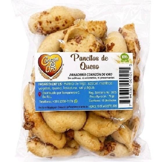 Tostados Queso - Corazon de Oro