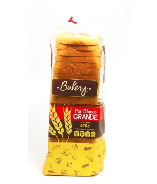Pan de Molde Blanco Grande 670G