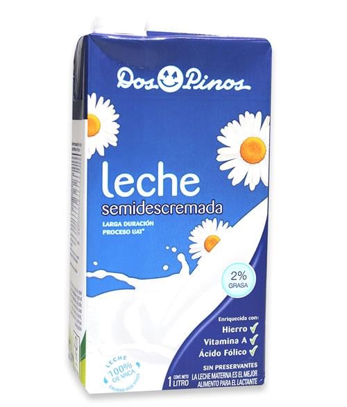 Leche Uht Homogenizada 2 % 1 LT