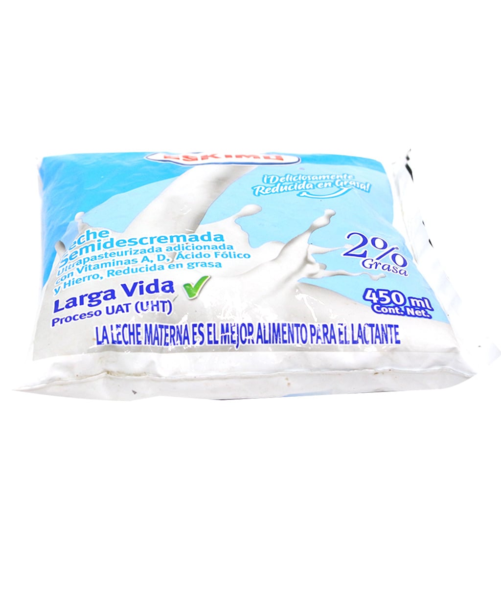Leche Uht Semidescremada 2% 450 ML