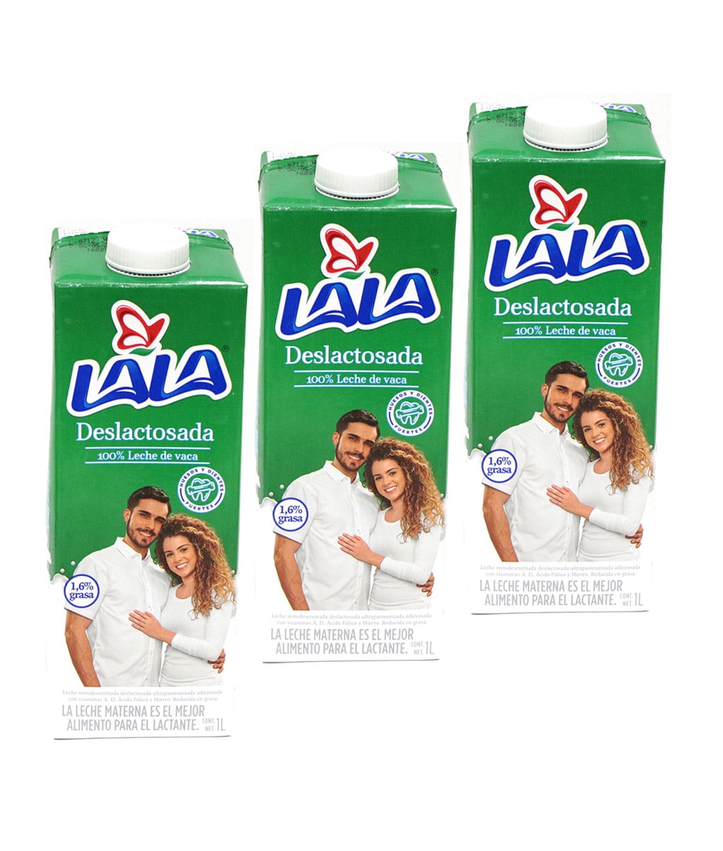 Leche Uht Deslactosada 1 LT 3PK