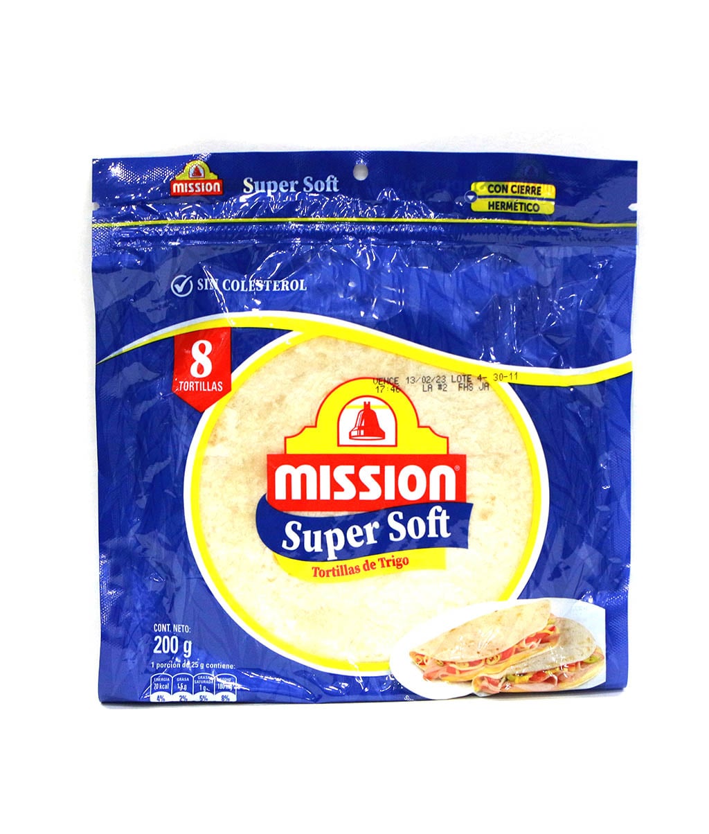Tortilla Trigo Super Soft 8S 200 GR