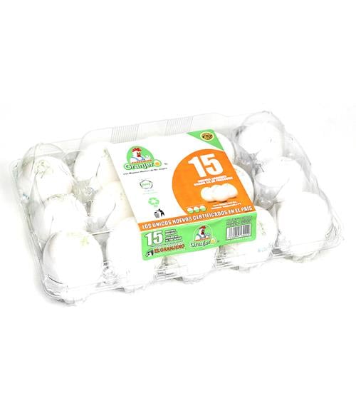 Huevos Blancos Grande 1/2 Cajilla