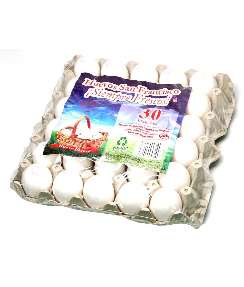 Huevos Blancos Cajilla 30S