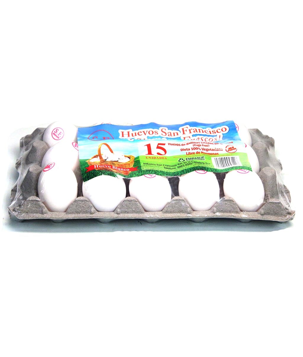 Huevos Blancos Med Caj 15S