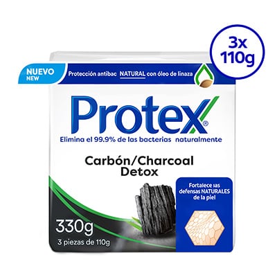 Jabon de Baño Detox Carbon 330 GR 3PK