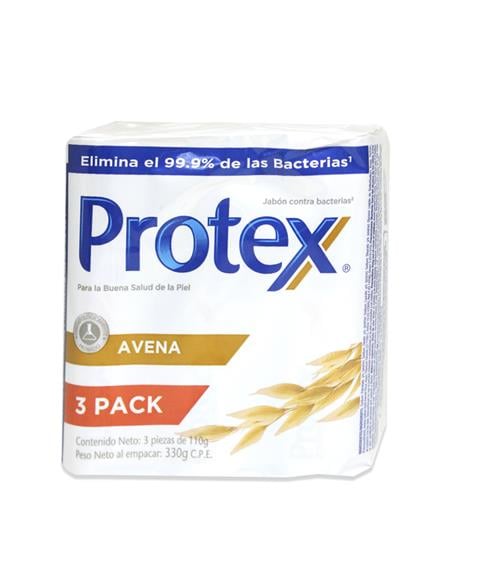 Jabon de Bano Avena 330 Grs 3PK - Protex