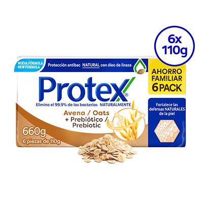 Jabon de Bano Avena 660 Grs 6PK - Protex